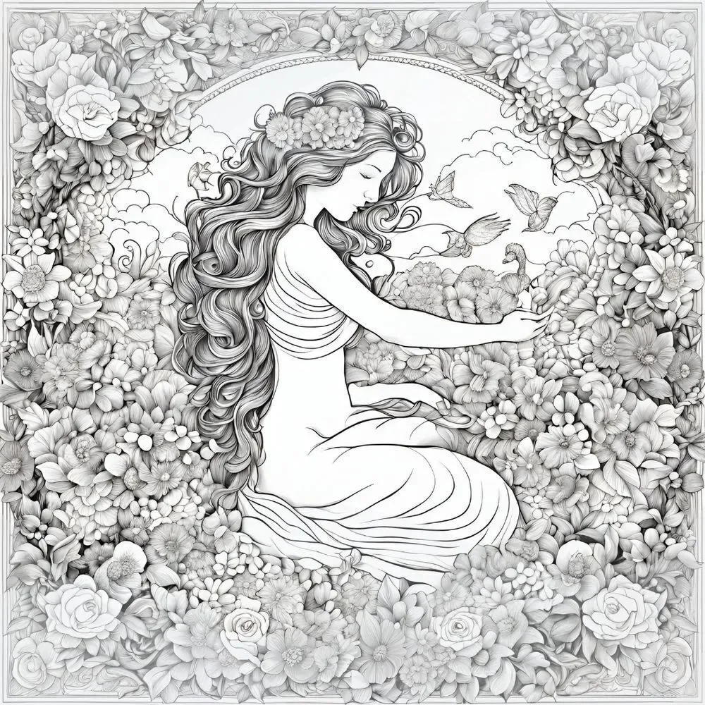 Positive Pregnancy Coloring Book - Picture 3 of 7